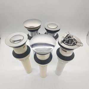 plastic waste drain, wash basin pop up waste – Plastic / White