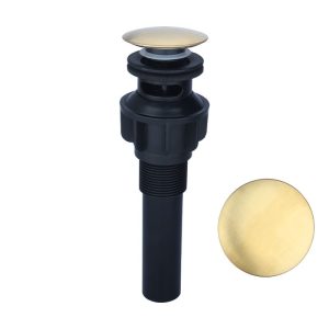 plastic waste drain, wash basin pop up waste – Plastic / silver