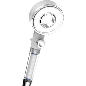 ABS Beauty Bathroom Shower Head With PP Cotton Filter Modern High Pressure Filtered Massage – ABS Plastic / White