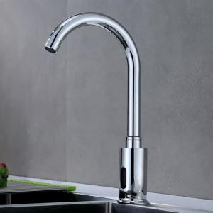 Automatic Sensor Touchless Bathroom Sink Faucet with Hole brass or zinc material – Chrome / Chrome