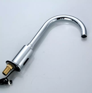 Automatic Sensor Touchless Bathroom Sink Faucet with Hole brass or zinc material – Chrome / Chrome