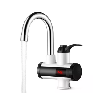 China Plastic Faucet Electrical Instant Water Heater Faucet / Light Grey