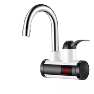 China Plastic Faucet Electrical Instant Water Heater Faucet / Light Grey