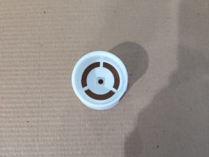 Double Handle Faucet Handwheel – Square Core / White