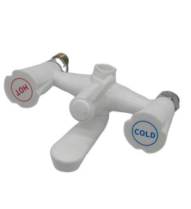 Cheap China Supplier high quality low price plastic wall mounted bathroom bathtub faucet cold and hot shower faucet mixer – In-Wall B & S Faucets / White