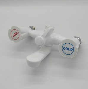 Cheap China Supplier high quality low price plastic wall mounted bathroom bathtub faucet cold and hot shower faucet mixer – In-Wall B & S Faucets / White