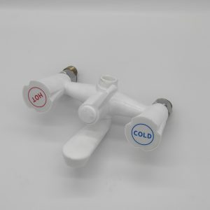 Cheap China Supplier high quality low price plastic wall mounted bathroom bathtub faucet cold and hot shower faucet mixer – Shower Sets / White