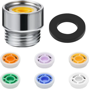 Water Saver Adapter Set Flow Reducer Limiter Flow Restrictor Control Valve Flow for Shower Head