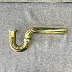 Brass Contemporary Round Bottle P Trap 1 1/4 Basin Sink Waste Drain P Trap – Brass / Golden