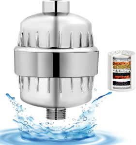 15 Stage Shower Filter For Hard Water Containing Vitamin C, Removing Impurities Heavy Metal Chlorine Fluoride shower filter – ABS Plastic