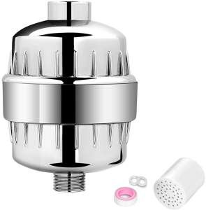15 Stage Shower Filter For Hard Water Containing Vitamin C, Removing Impurities Heavy Metal Chlorine Fluoride shower filter – ABS Plastic