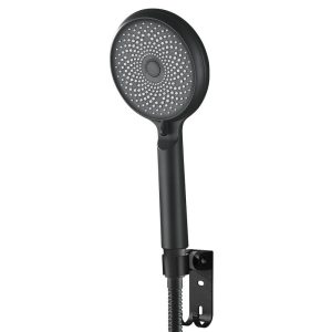 High Pressure Handheld Shower Head with High Flow Hand Held Rain hand Shower head – Plastic / Black