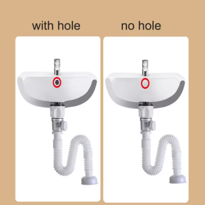 China bathroom no stink extenible hose flexible sink drain deodorize pop up waste – plastic / White