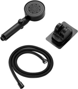 black new style 3 function jet hand shower head – ABS Plastic