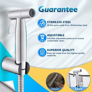 Stainless Steel Brushed Nickel Cloth Diaper Bidet Toilet Sprayer – stainless steel