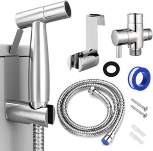 Stainless Steel Brushed Nickel Cloth Diaper Bidet Toilet Sprayer – stainless steel