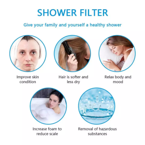Ionic Shower Head Handheld Replacement | 3 Modes 3way Function | Adjustable Filter Bead Hard Water Boost Water Pressure – ABS Plastic