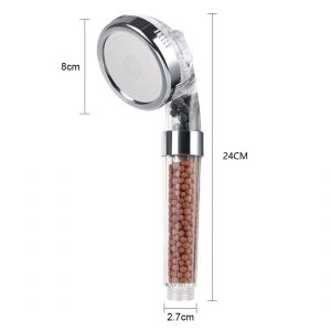 Multifunction 3 Modes Ionic Filter Handheld Shower Head Water Saving Hand Shower Head – Plastic