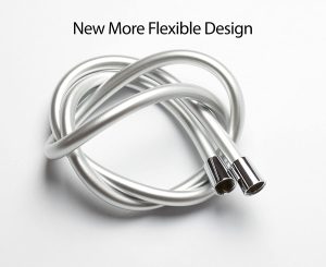 1.2m 1.5m 2m Non-toxic Leakproof Handheld Shower Head Hose Flexible Anti-Kink PVC Silver Grey Shower Hose – 1.5m