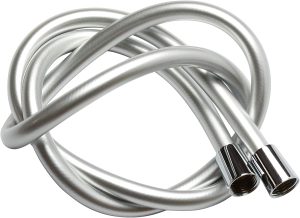 1.2m 1.5m 2m Non-toxic Leakproof Handheld Shower Head Hose Flexible Anti-Kink PVC Silver Grey Shower Hose – 1.5m