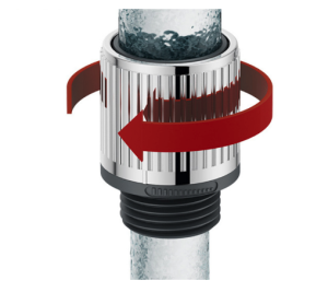Shower Water Flow Saver Adapter 1/2 Inch Flow Restrictor Control Valve Flow for Fixed Shower Head – ABS+Silicone