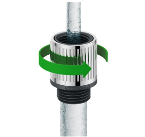 Shower Water Flow Saver Adapter 1/2 Inch Flow Restrictor Control Valve Flow for Fixed Shower Head – ABS+Silicone