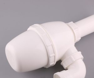 High Quality Prefabricated Double Drain Plug Bottle Trap Plastic Kitchen Drain Pipe – plastic / White