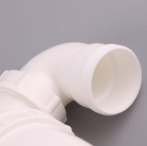 High Quality Prefabricated Double Drain Plug Bottle Trap Plastic Kitchen Drain Pipe – plastic / White
