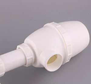 High Quality Prefabricated Double Drain Plug Bottle Trap Plastic Kitchen Drain Pipe – plastic / White