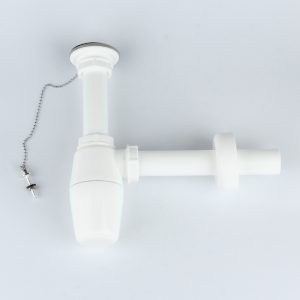 athroom Basin Drain Strainer Waste 1.25 inch Basin Drain Pipe Drain – plastic / White