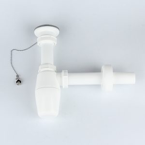 athroom Basin Drain Strainer Waste 1.25 inch Basin Drain Pipe Drain – plastic / White