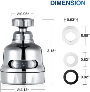 China manufacturers 360 Rotate Swivel Water Saving Tap Aerator Diffuser Faucet Nozzle Filter Adapter – plastic