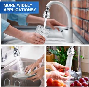 China manufacturers 360 Rotate Swivel Water Saving Tap Aerator Diffuser Faucet Nozzle Filter Adapter – plastic