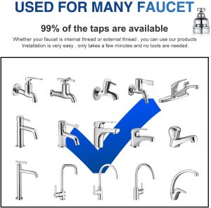 China manufacturers 360 Rotate Swivel Water Saving Tap Aerator Diffuser Faucet Nozzle Filter Adapter – plastic