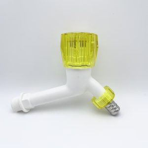 Good quality 14cm long water tap bibcock tap – White