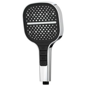 China hotel Square Big High Pressure Shower Head with Handheld 8 Spray Modes waterfall Shower Head – ABS Plastic / Chrome