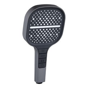 China hotel Square Big High Pressure Shower Head with Handheld 8 Spray Modes waterfall Shower Head – ABS Plastic / Chrome