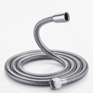 Factory Supplier Bathroom 1.5M Stainless Steel Flexible Shower Hose Plumbing Brass Pipe Fittings Shower Braided Hose – 1.5m