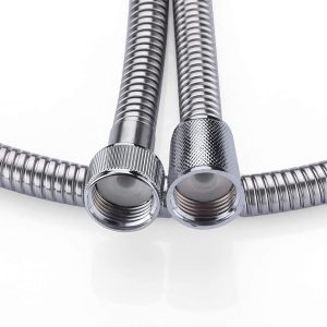 Factory Supplier Bathroom 1.5M Stainless Steel Flexible Shower Hose Plumbing Brass Pipe Fittings Shower Braided Hose – 1.5m