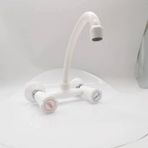 New modern Style plastic kitchen taps Pull Out pull down kitchen mixer sink faucet Sink Kitchen Faucets With Sprayer / White