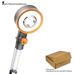 Premium shower head, ABS Beauty Bathroom Shower Head With PP Cotton Filter Modern High Pressure Filtered Massage – ABS Plastic