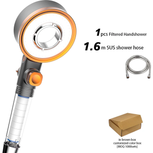 Premium shower head, ABS Beauty Bathroom Shower Head With PP Cotton Filter Modern High Pressure Filtered Massage – ABS Plastic