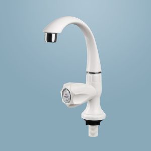 ABS Deck Mounted Faucet Regular Mini type Bath & Shower Faucets / White