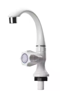 ABS Deck Mounted Faucet Regular Mini type Bath & Shower Faucets / White