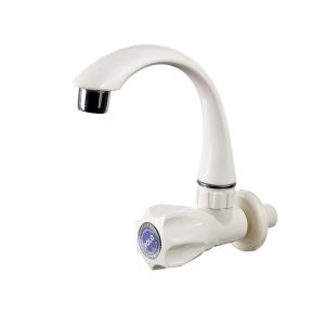 ABS Deck Mounted Faucet Regular Mini type Bath & Shower Faucets / White