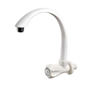 ABS Deck Mounted Faucet Regular Mini type Bath & Shower Faucets / White