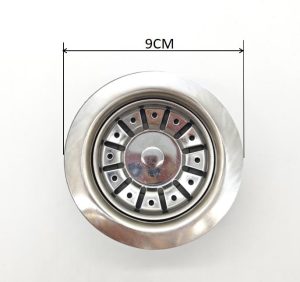 China Manufacturer Custom Multi-color Sink Drainage Strainer Kitchen Sink Basket Strainer Stopper – stainless steel / Gray