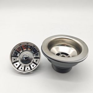 China Manufacturer Custom Multi-color Sink Drainage Strainer Kitchen Sink Basket Strainer Stopper – stainless steel / Gray