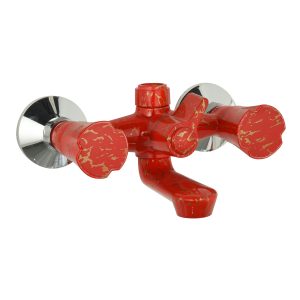 Printing Marble bath faucet hot and cold double handle faucet mixer – In-Wall B & S Faucets / printing red