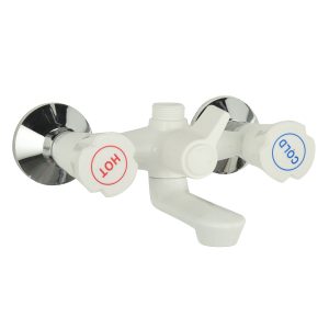 Printing Marble bath faucet hot and cold double handle faucet mixer – In-Wall Shower Faucets / White
